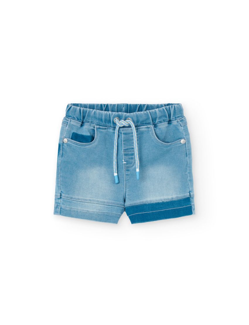 Bermuda denim do bébé -BC