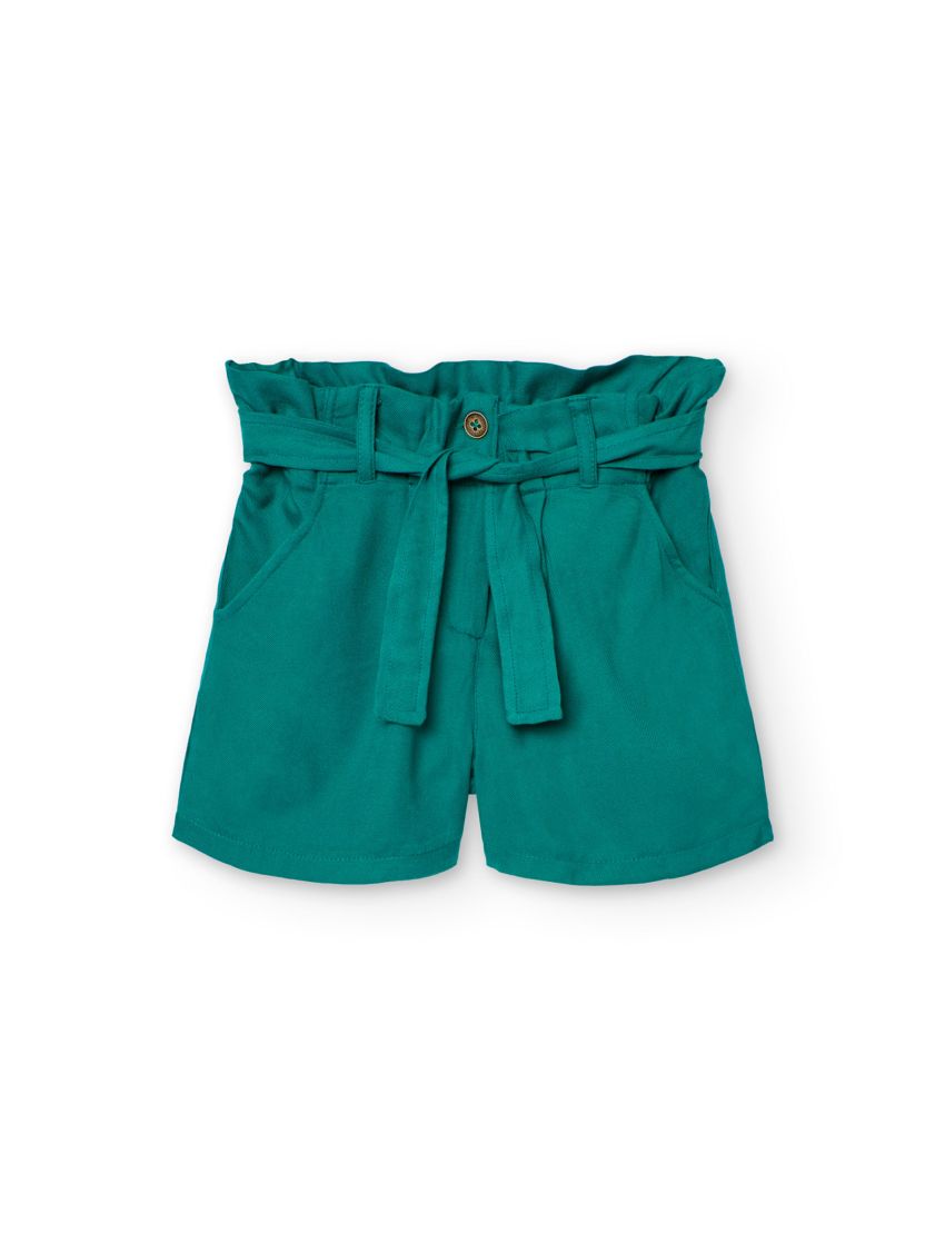 Calção Verde Menina Bobol