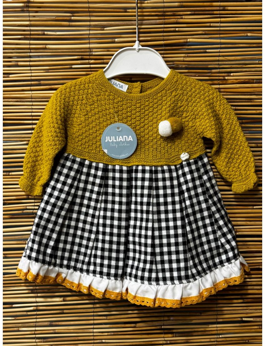 Vestido Cuerpo Punto Tela