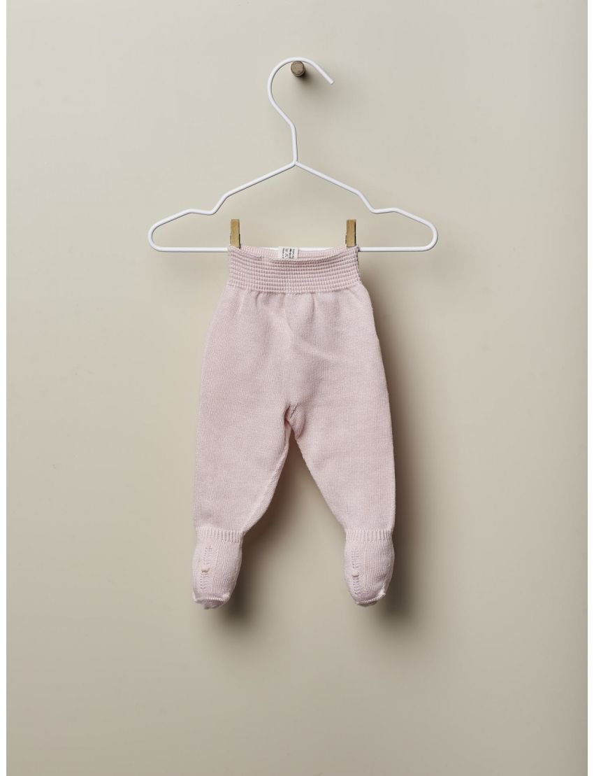 Calças com pé tricotadas 